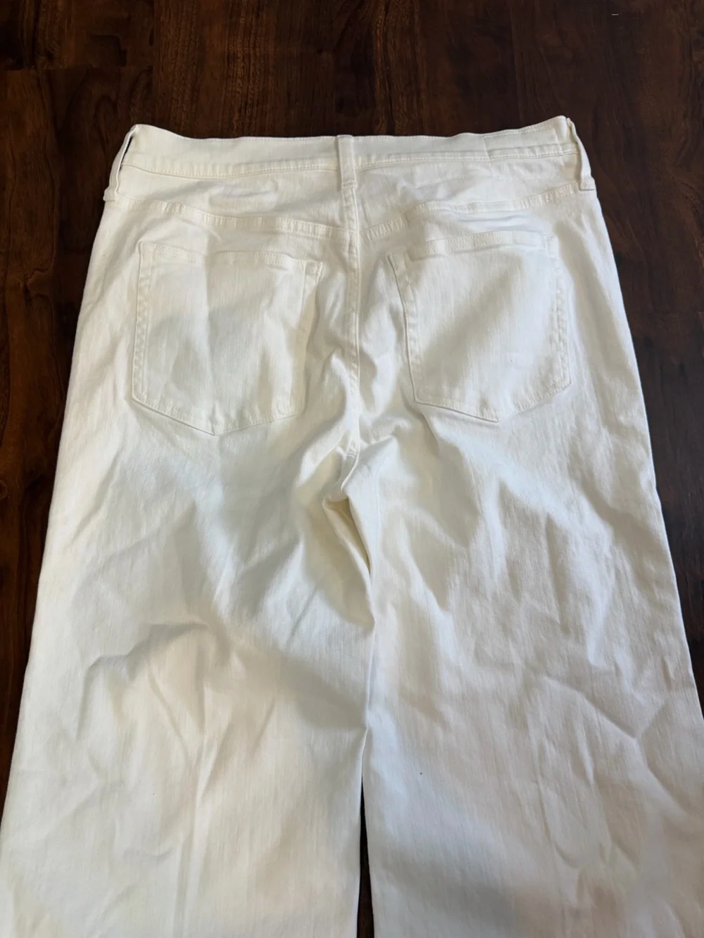J.Crew White Wide Leg 96 Denim Trouser Jeans